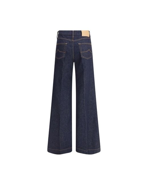 Jacob Cohen Blue Wide Leg Jeans