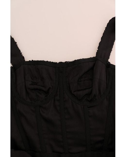 Dolce & Gabbana Black Red Polka Sequined Shift Dress