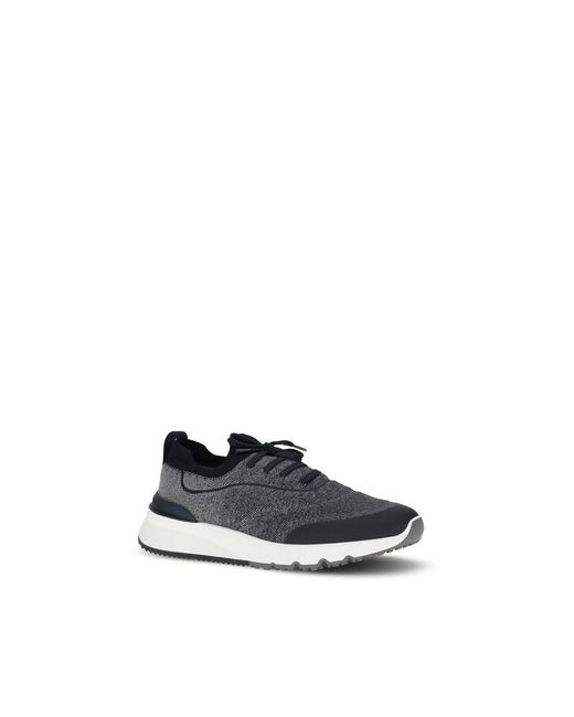 Brunello Cucinelli Blue Sneakers for men