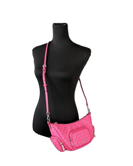 Michael Kors Purple Merritt Small Convertible Crossbody Bag