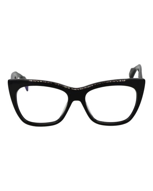 Yohji Yamamoto Black Plastic Glasses (Frames) for men
