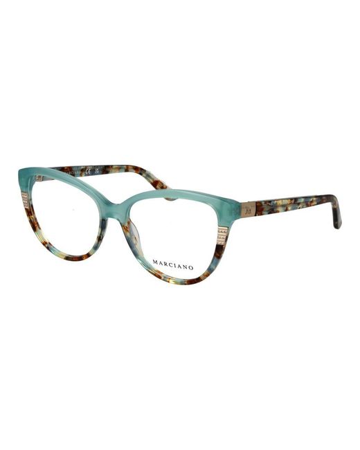 MARCIANO BY GUESS Blue Turquoise Acetate Glasses (frames)