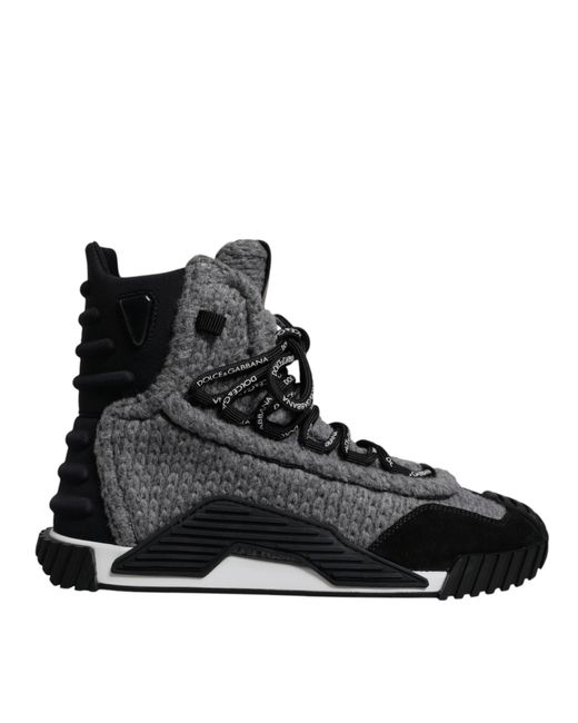 Dolce & Gabbana Black Ns1 High Top Boots Sneakers Shoes