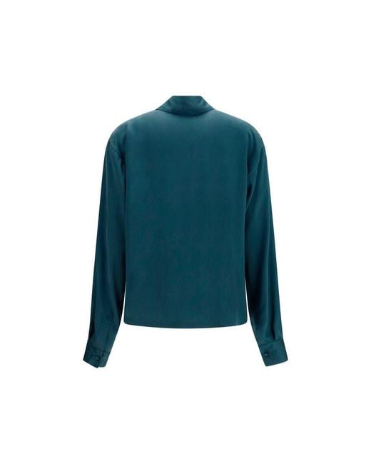 Tom Ford Blue Silk Shirt