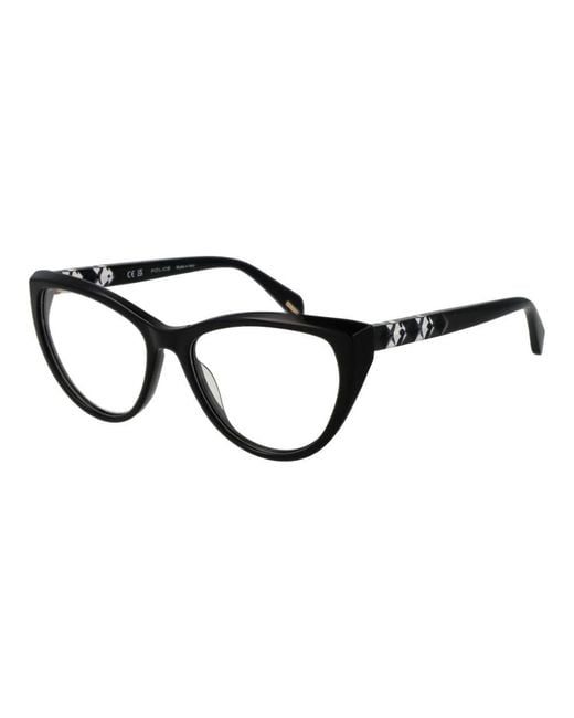 Police Black Plastic Glasses (frames)
