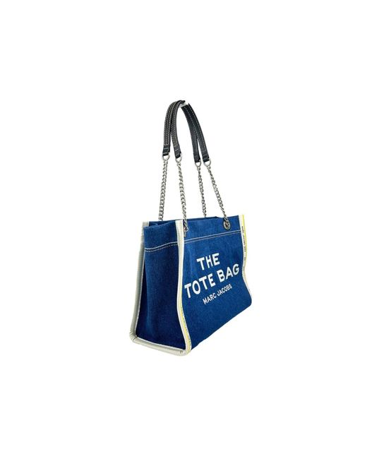 Marc Jacobs Blue Denim Chain Medium The Tote Bag