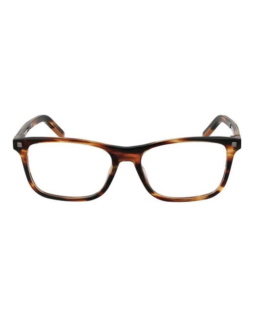 Zegna Brown Acetate Glasses (frames) for men