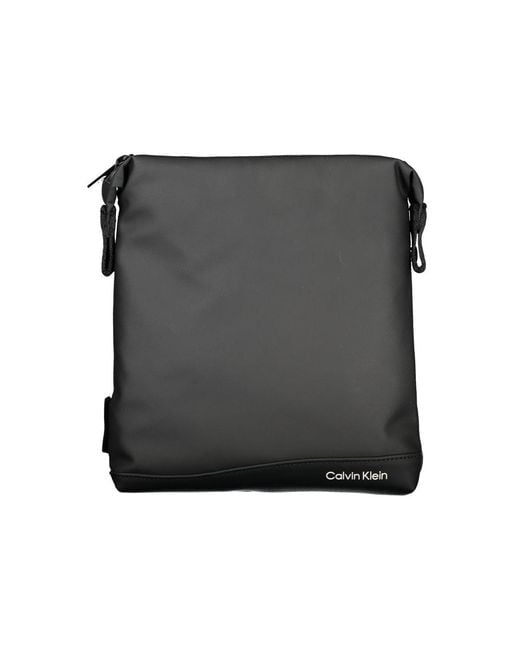 Calvin Klein Black Elegant Shoulder Bag With Contrast Details for men