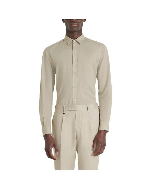 Antony Morato Natural Cotton Shirt for men