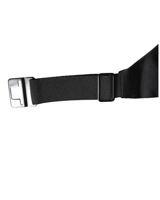 Dolce & Gabbana Black 100% Silk Wide Belt Waist Cummerbund for men