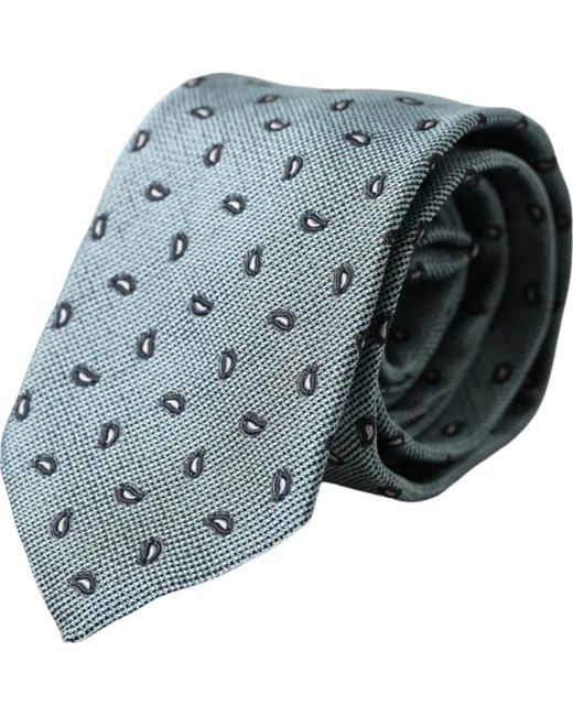 Dolce & Gabbana Green Dotted Silk Adjustable Neck Bow Tie