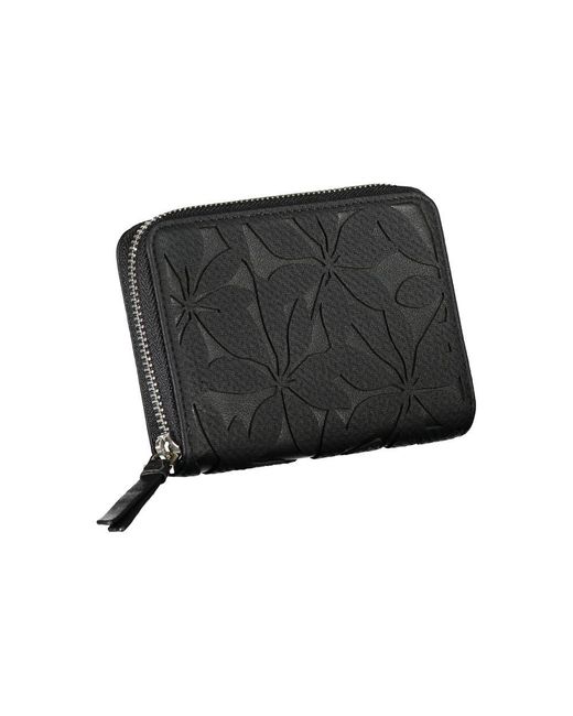 Desigual Black Chic Wallet With Elegant Detailing