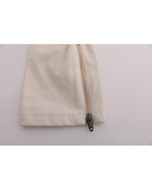 Ermanno Scervino White Chic Slim Fit Denim Treasure