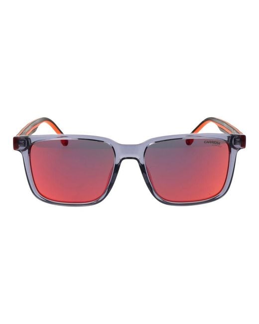Carrera Red Gray Polyamide Sunglasses for men