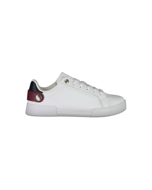 Tommy Hilfiger White Bianco Polyurethane Sneaker