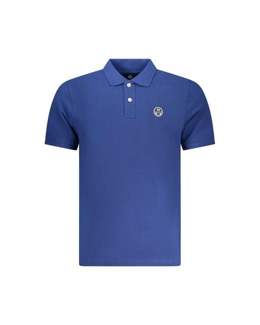 North Sails Blue "blu Cotton Men Polo" for men