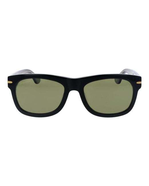 Serengeti Green Black Acetate Sunglasses