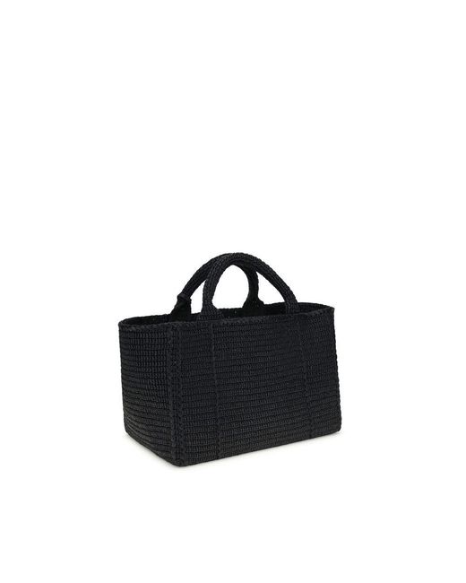 Prada Black Viscose Shoulder Bag