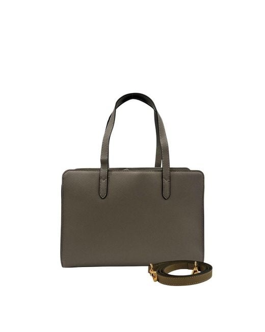 Twinset Gray Grey Pu Shoulder Bag