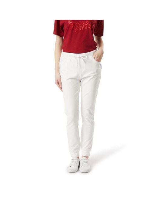 Gas Red Cotton Casual Pants