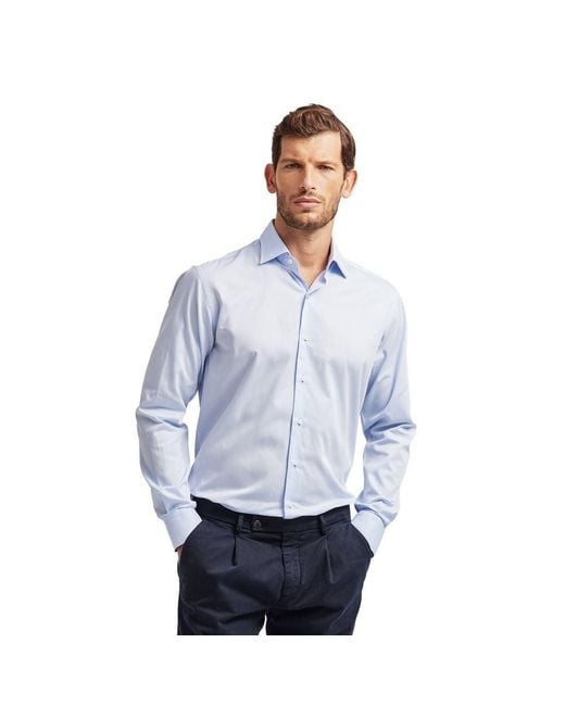 Ballantyne Blue Elegant Light Cotton Shirt for men