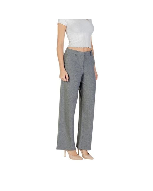 ONLY Gray Recycled Polyester Casual Pants