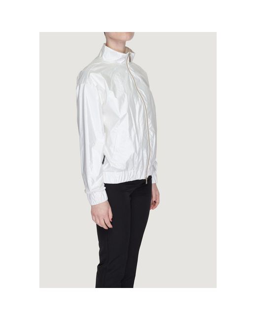 Suns White Polyester Jackets & Coat