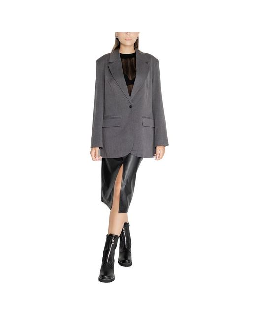 ONLY Gray Recycled Polyester Suits & Blazer