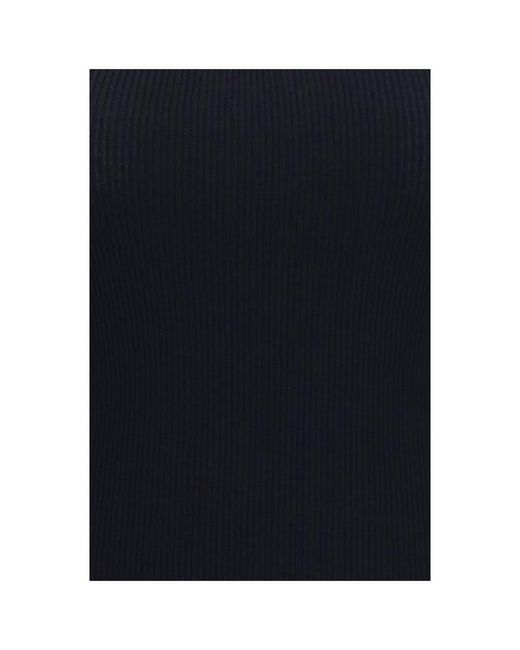 Max Mara Blue Black Viscose Tank Tops