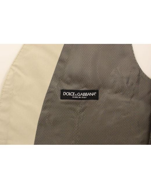 Dolce & Gabbana Black Elegant Cotton Blend Dress Vest for men