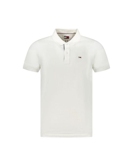 Tommy Hilfiger White Cotton Men's Polo Shirt for men