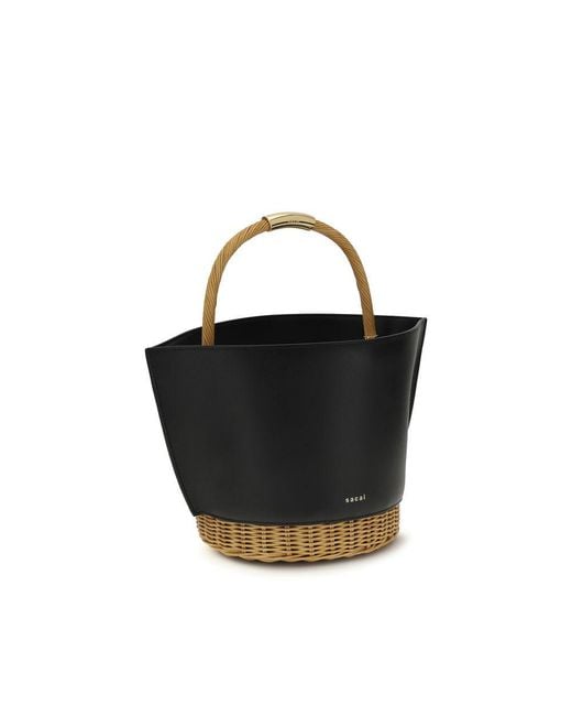 Sacai Black Shoulder Bags