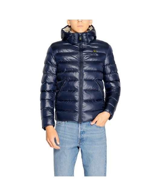 Blauer Blue Polyester Jacket for men