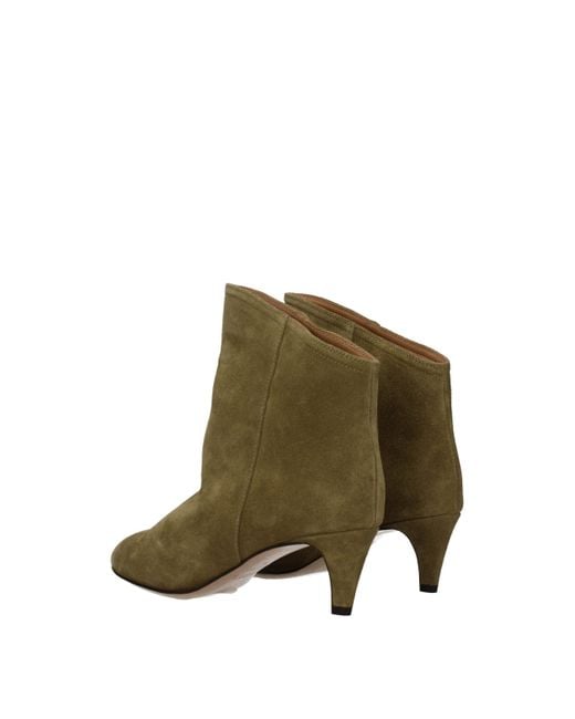 Isabel Marant Green Dicker Ankle Boots