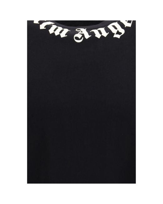 Palm Angels Black Cotton T for men