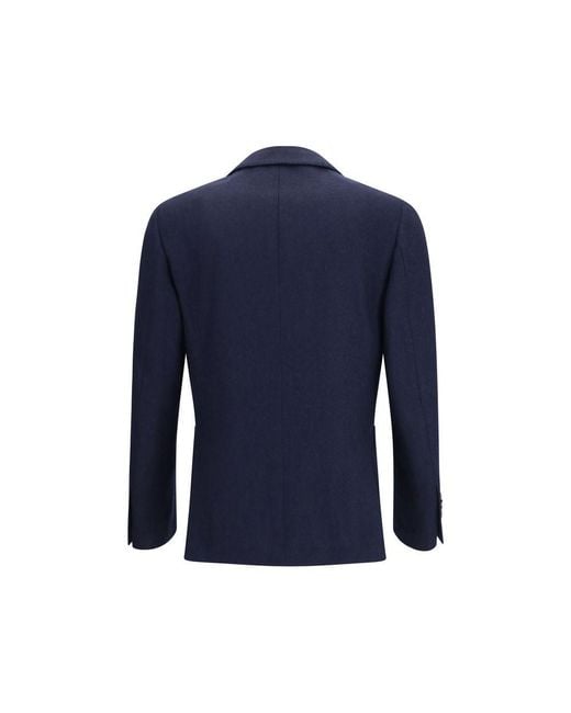 Lardini Blue Wool Oves Aries Jacket for men