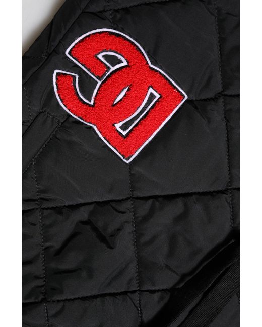 Dolce & Gabbana Black Faux Leather Straight Pants