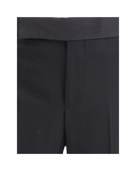 Giorgio Armani Black Fleece Wool Clothing for men