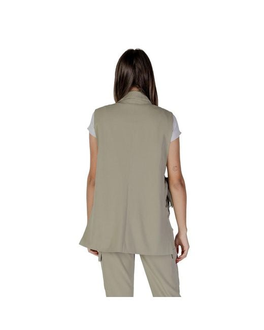 B.Young Green Polyester Waistcoat