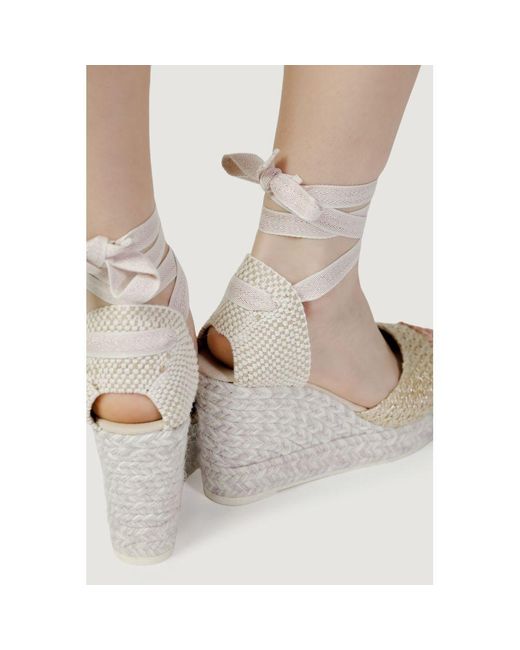 Espadrilles Multicolor Cotton High Heel Pumps