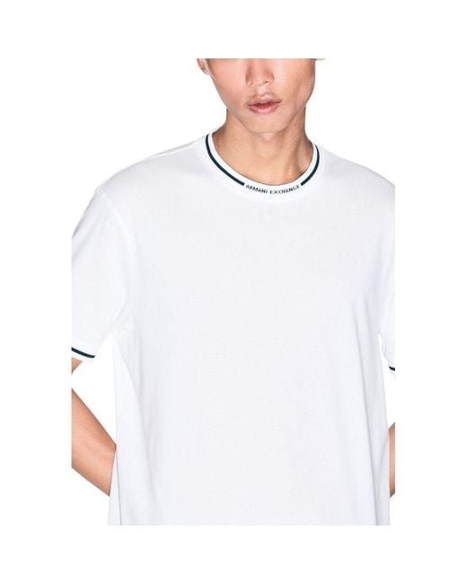 ARMANI EXCHANGE White Cotton T for men