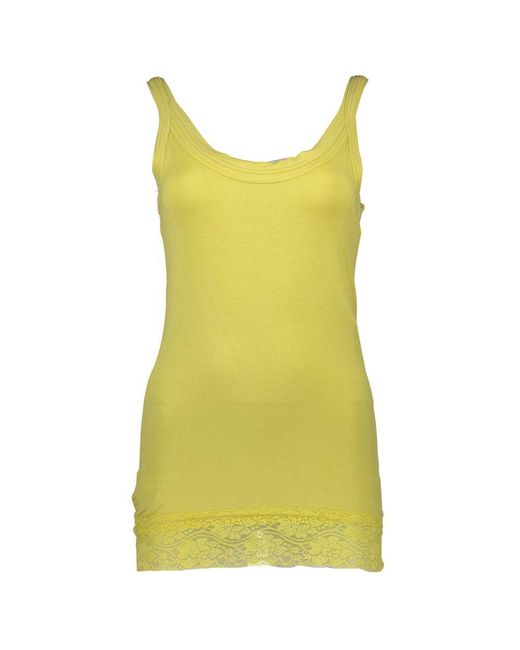 Silvian Heach Yellow Cotton Top