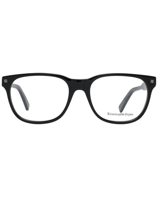 Zegna Black Plastic Glasses (Frames) for men