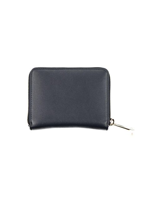 Tommy Hilfiger Blue Elegant Zip Wallet With Multiple Compartments for men