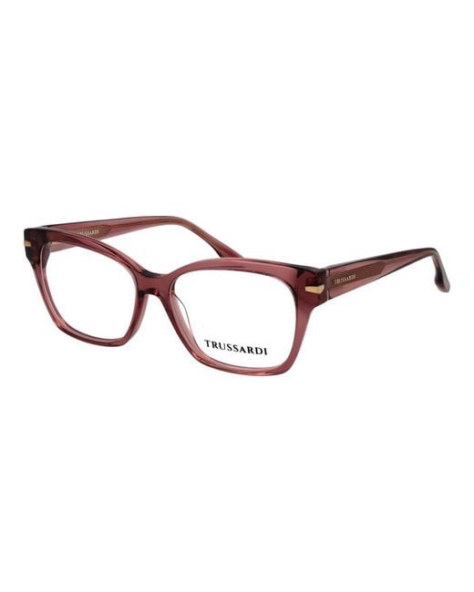 Trussardi Brown Pink Acetate Glasses (frames)