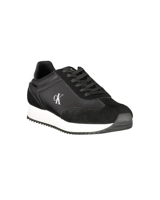 Calvin Klein Black Leather Sneaker