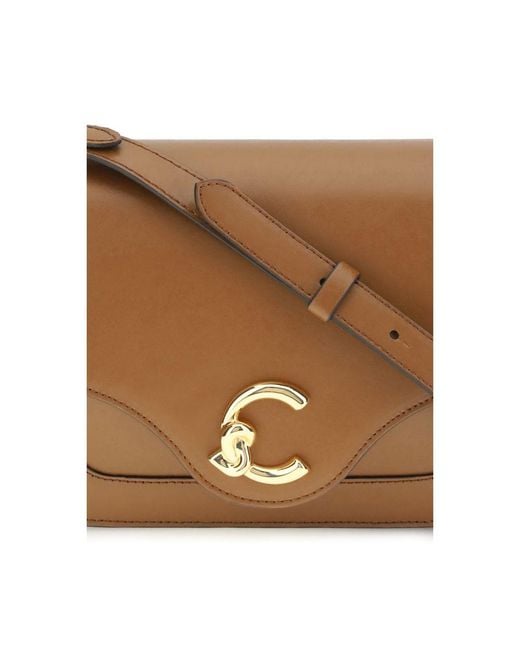 Coccinelle Brown C-Me Calf Cocker Small Shoulder Bag
