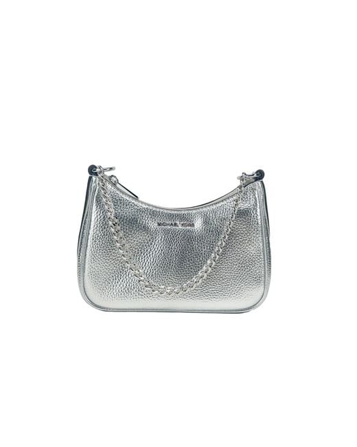 Michael Kors Gray Small Pouchette Crossbody Bag