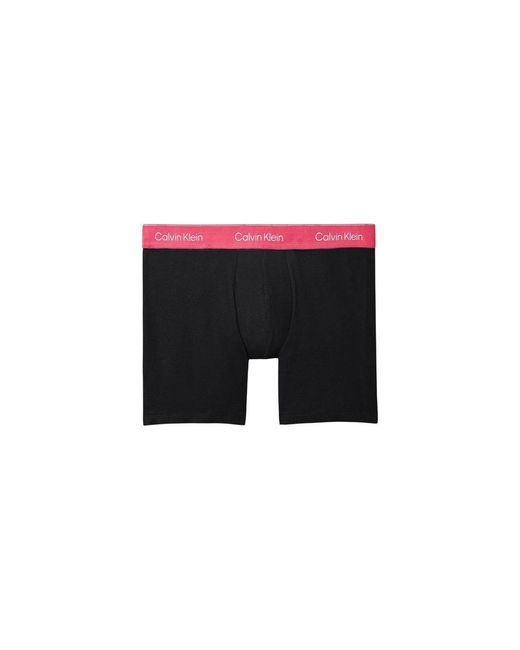 Calvin Klein Black Pink Cotton Boxers for men