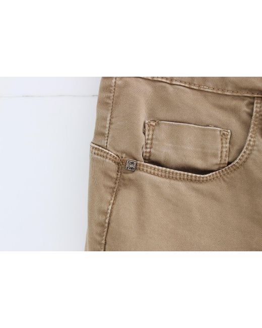 CoSTUME NATIONAL Multicolor Beige Straight Leg Denim Pants Stretch Jeans